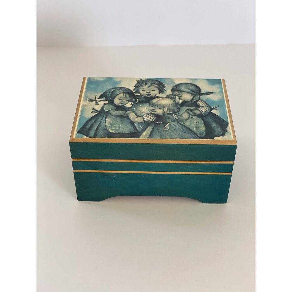 Vtg Reuge Swiss Musical Movement Wooden Music Box Plays “Romeo and Juliet”